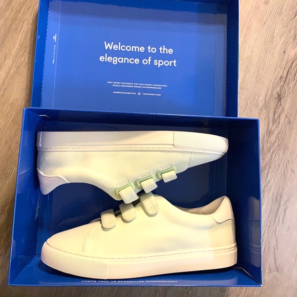 Tory Burch Shoes - Tory Burch | Triple Strap Suede Sneaker *NIB*